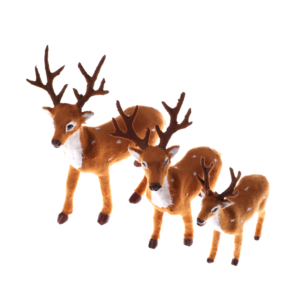 Nutcracker Figurine - クリスマスシミュレーションぬいぐるみトナカイ、xmas elkおもちゃ、新年の装飾