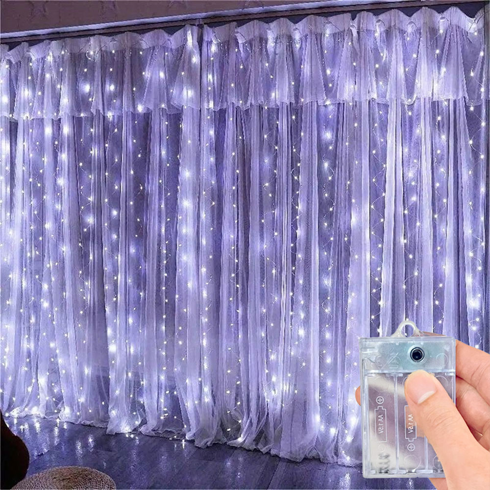 3/6m カーテンLEDストリングライト バッテリー式ガーラ - Led Fairy String Lights のレビューと価格