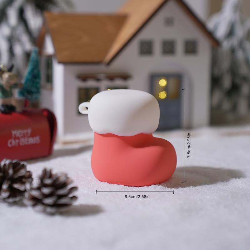 クリスマスストッキング型シリコン製オーナメント。USB充電式 - Christmas Stocking Hanging のレビューと価格