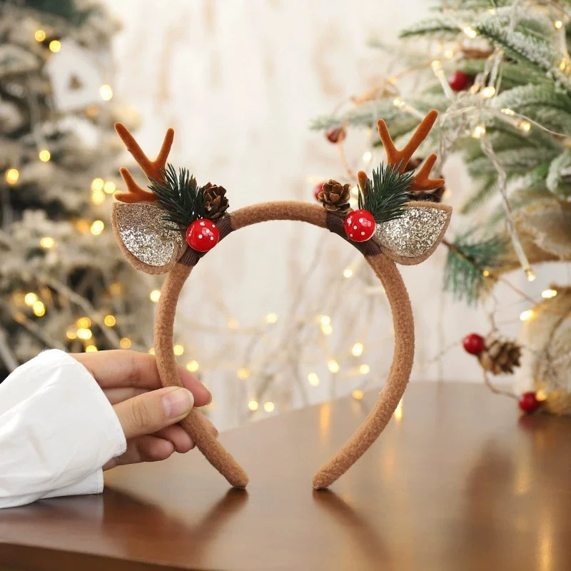 1個入り クリスマスヘッドバンド クリスマスパーティーの記念 - Reindeer Antlers Headband のレビューと価格