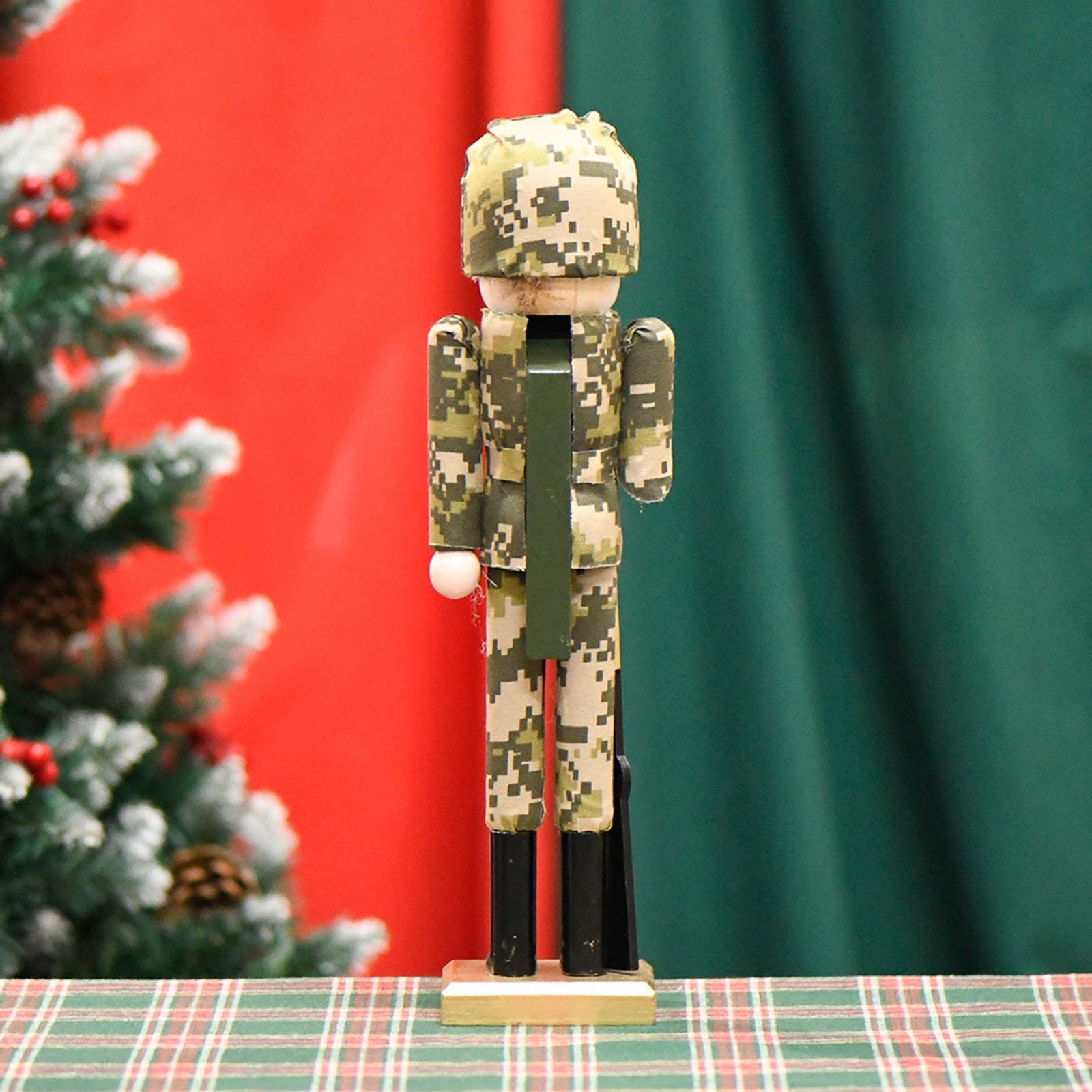 木製のくるみ割り人形、クリスマスのくるみ割り人形の彫刻、卓上 - Nutcracker Figurine のレビューと価格