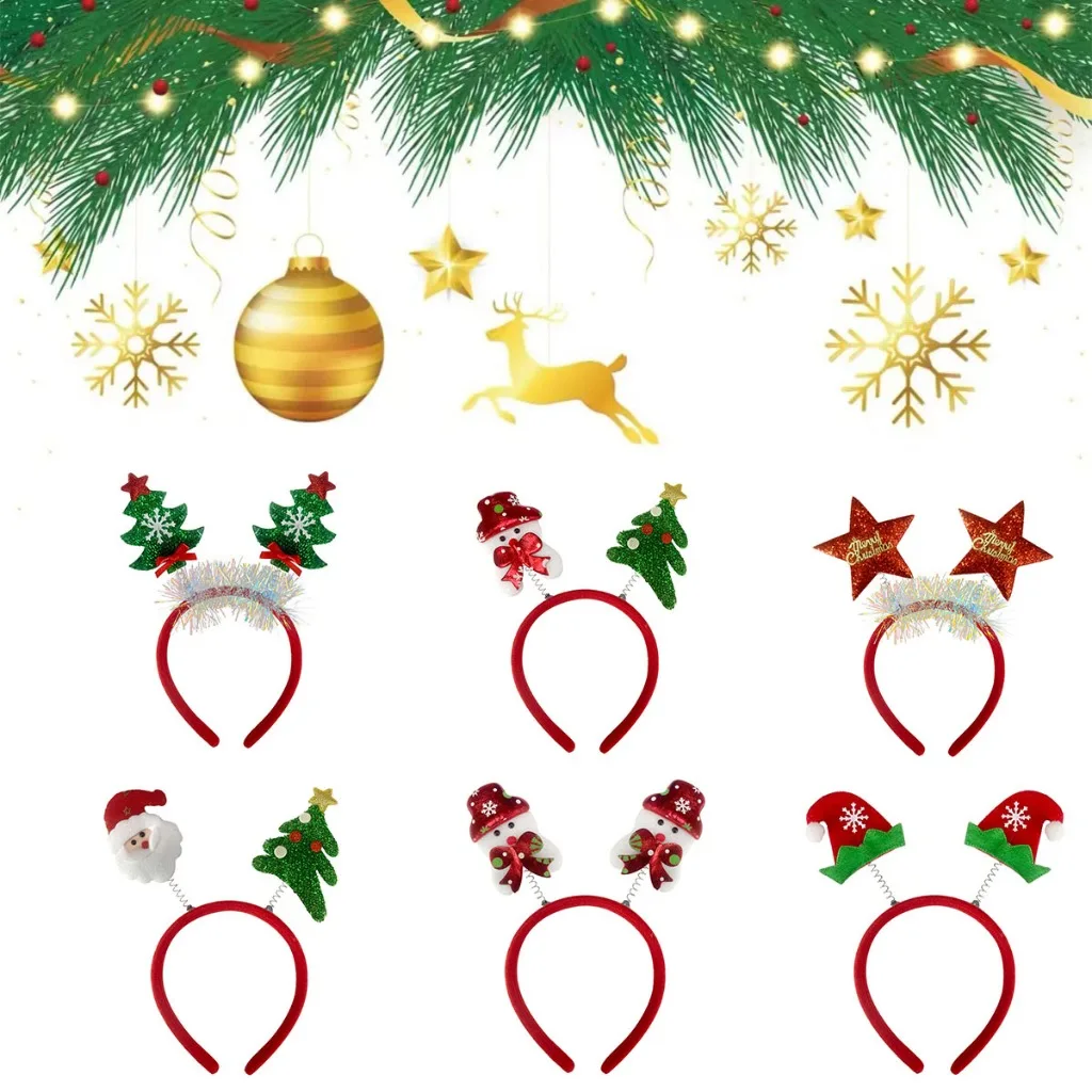 10 個クリスマスヘアバンドパーティークリスマス枝角ヘッドバ - Reindeer Antlers Headband のレビューと価格