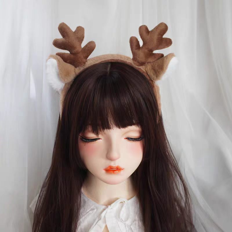 クリスマスコスチューム雪の結晶鹿の耳と角ヘッドバンドコスプレ - Reindeer Antlers Headband のレビューと価格