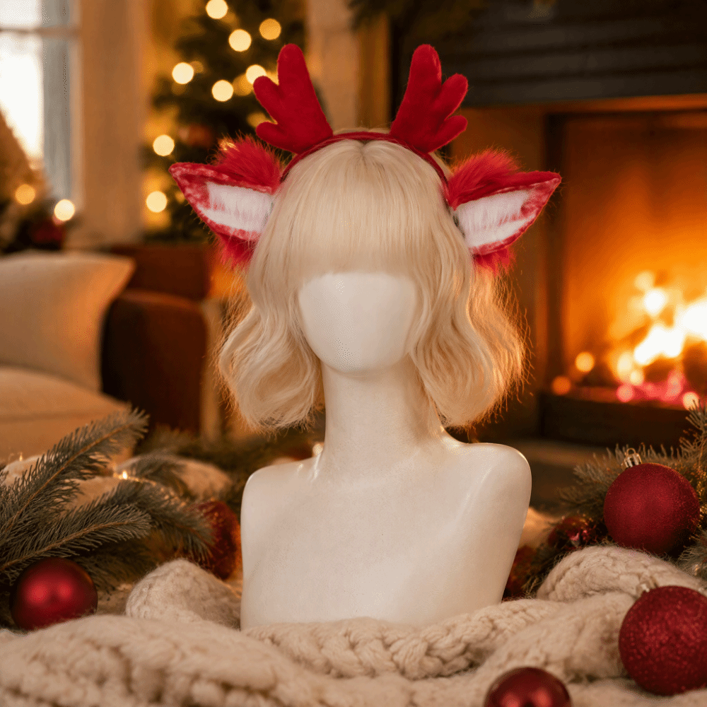 角のついたヘッドバンド、クリスマス、エルク、パーティー、コス - Reindeer Antlers Headband のレビューと価格
