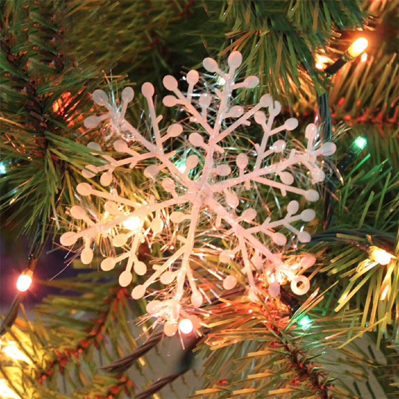 30個入り クリスマススノーフレークオーナメント クリスマス - Christmas Tree Artificial のレビューと価格