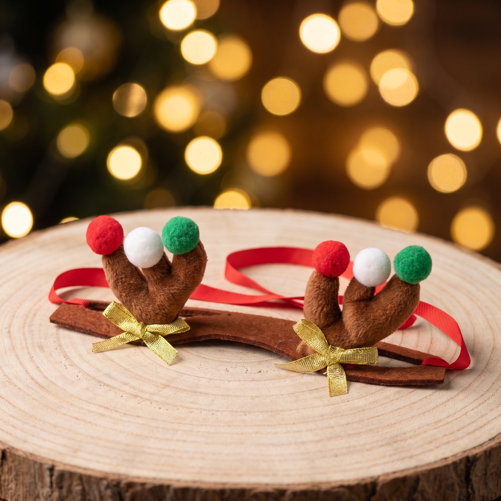 犬用トナカイの角のヘッドバンド、クリスマスのぬいぐるみヘアア - Reindeer Antlers Headband のレビューと価格