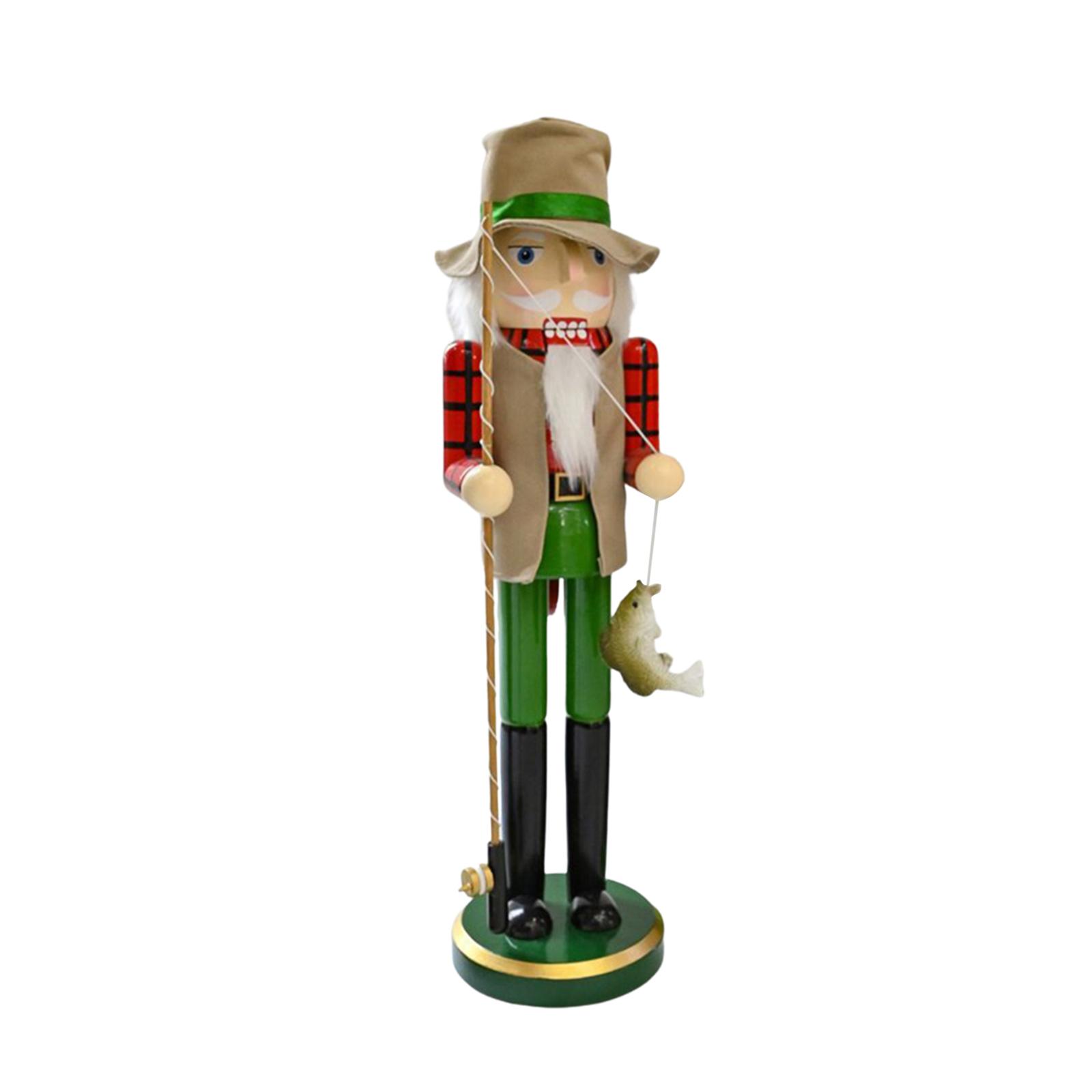 木製くるみ割り人形クリスマスデコレーションテーブルセンターピ - Nutcracker Figurine のレビューと価格